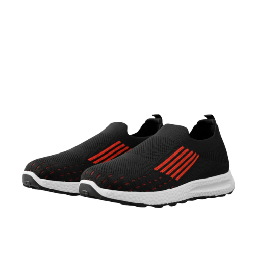 Black Slip-On Casual Sneakers for Women