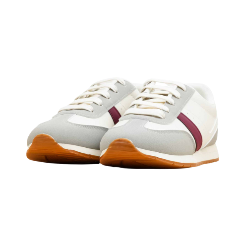 White Casual Running-Style Sneakers for Women