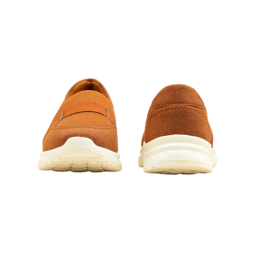 Brown Slip-On Casual Sneakers for Women